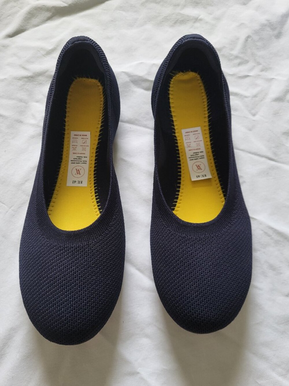 Vivaia Ballet Flats EU 41 Blue Round Toe Casual Comfort Minimalist Versatile